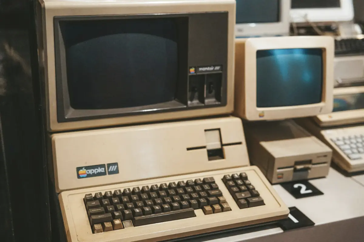 Close up shot of Apple computer used for website hosting