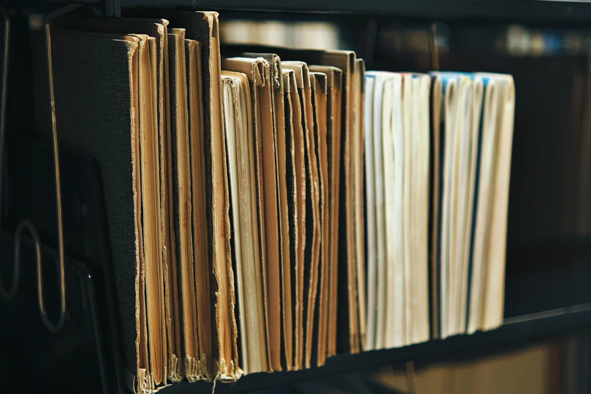 Change log view - old style files on a shelf